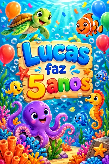 Convite gerado com IA